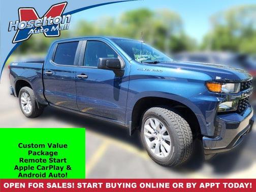 Northsky Blue Metallic 2021 Chevrolet Silverado 1500 Custom