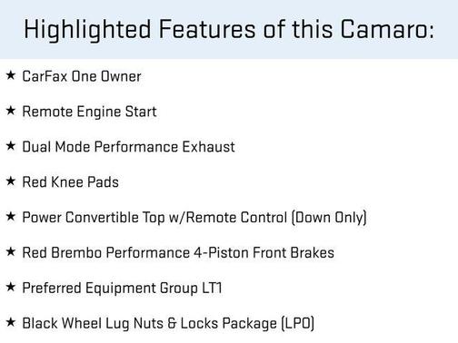 2023 Chevrolet Camaro LT1