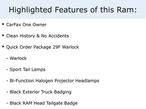 2021 RAM 1500 Classic Warlock Quad Cab 4x4 6'4' Box