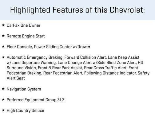 2021 Chevrolet Tahoe 4WD High Country