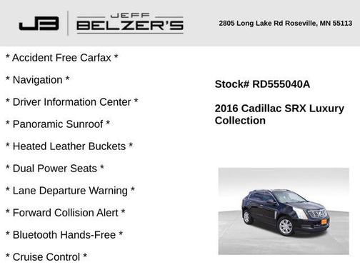 2016 Cadillac SRX Luxury Collection