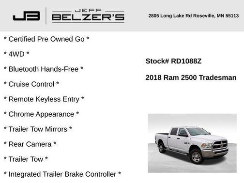 2018 RAM 2500 Tradesman