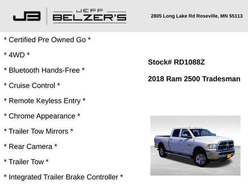 2018 RAM 2500 Tradesman
