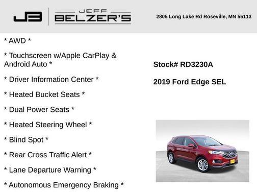 2019 Ford Edge SEL