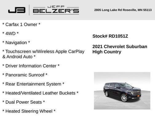 2021 Chevrolet Suburban High Country