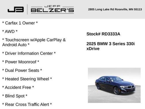 2025 BMW 330 i xDrive