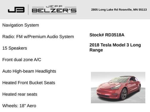 2018 Tesla Model 3 Long Range