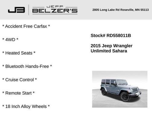 2015 Jeep Wrangler Unlimited Sahara