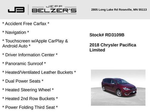 2018 Chrysler Pacifica Limited
