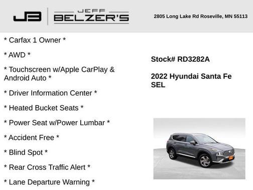 2022 Hyundai SANTA FE SEL