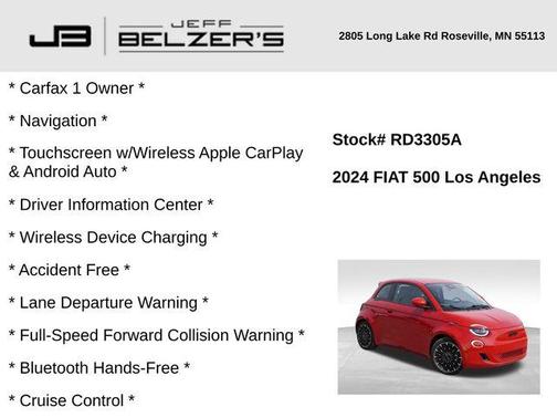 2024 FIAT 500e Beauty