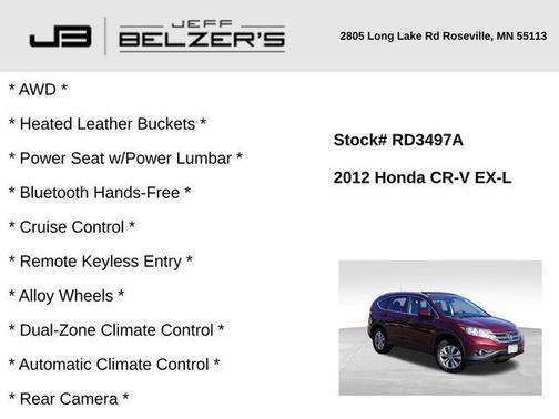 2012 Honda CR-V EX-L