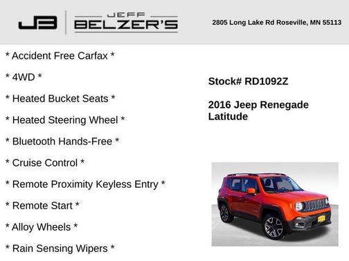 2016 Jeep Renegade Latitude