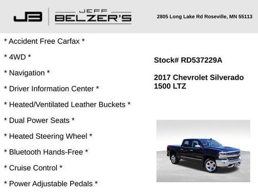 2017 Chevrolet Silverado 1500 LTZ