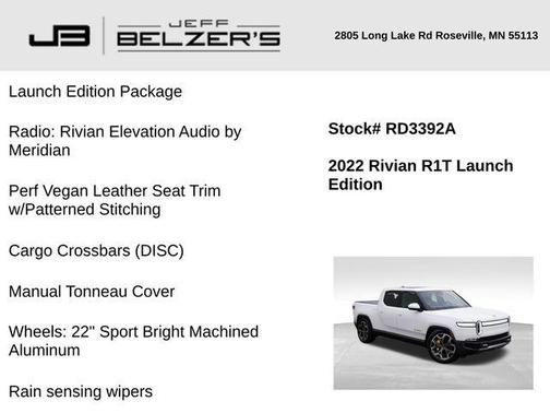 2022 Rivian R1T Launch Edition