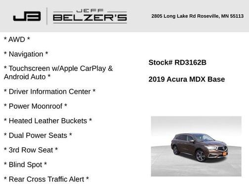 2019 Acura MDX 3.5L w/Technology Package