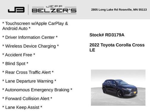 2022 Toyota Corolla Cross LE