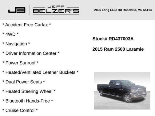 2015 RAM 2500 Laramie