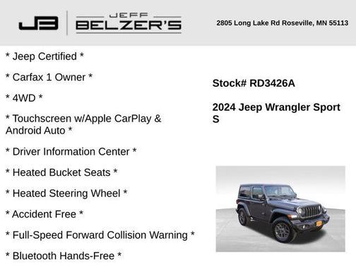 2024 Jeep Wrangler Sport