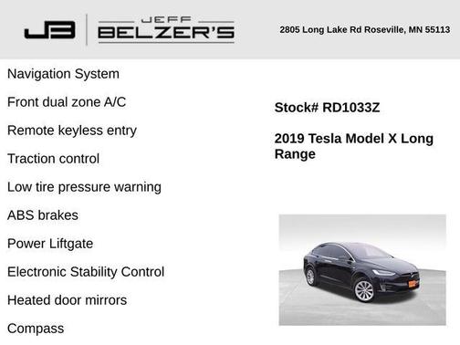 2019 Tesla Model X Standard Range
