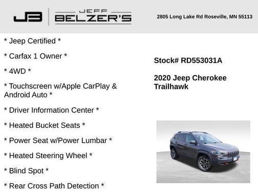 2020 Jeep Cherokee Trailhawk