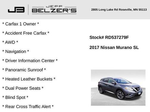2017 Nissan Murano SL