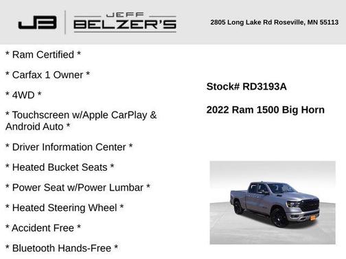 2022 RAM 1500 Big Horn