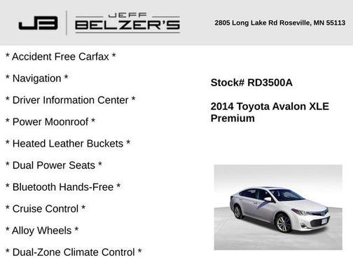 2014 Toyota Avalon XLE Premium