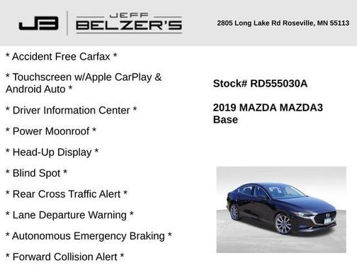 2019 Mazda Mazda3 FWD w/Premium Package