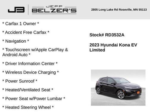 2023 Hyundai KONA EV Limited