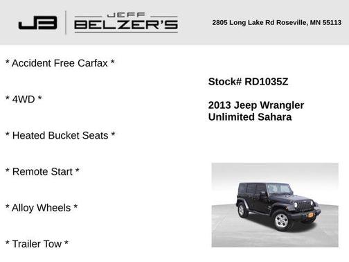 2013 Jeep Wrangler Unlimited Sahara