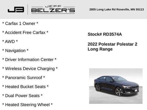 2022 Polestar 2 Long Range Dual Motor
