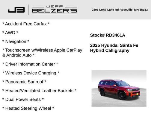 2025 Hyundai SANTA FE HEV Calligraphy