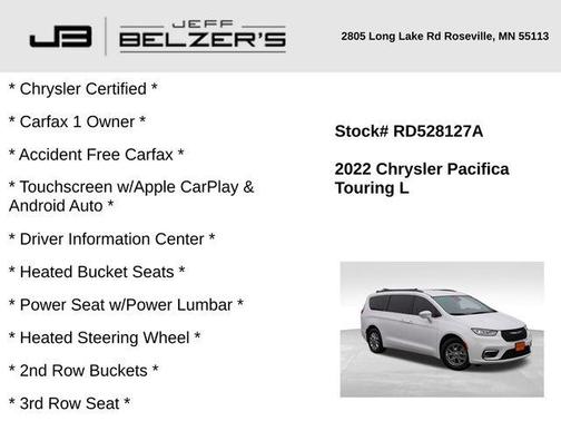 2022 Chrysler Pacifica Touring-L
