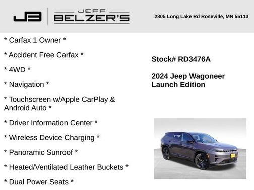 2024 Jeep Wagoneer S Launch Edition