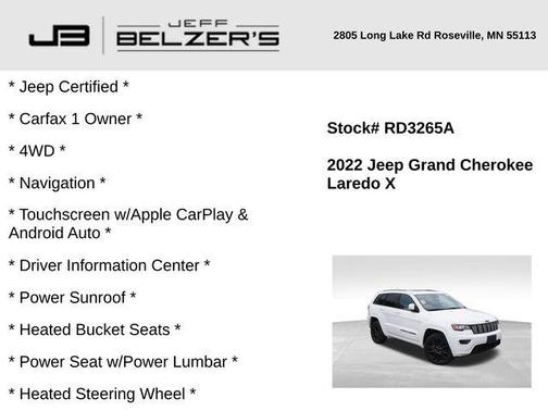 2022 Jeep Grand Cherokee WK Laredo