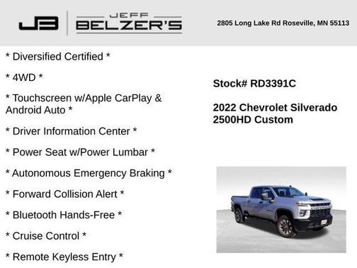 2022 Chevrolet Silverado 2500 Custom