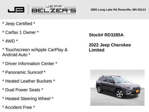 2022 Jeep Cherokee Limited