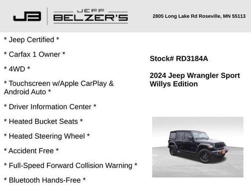 2024 Jeep Wrangler Sport