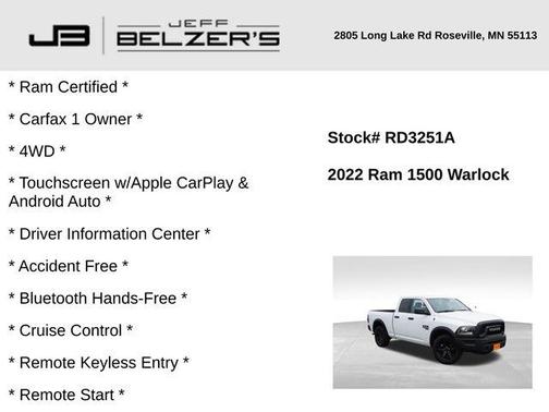 2022 RAM 1500 Classic SLT