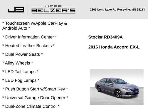 2016 Honda Accord EX-L
