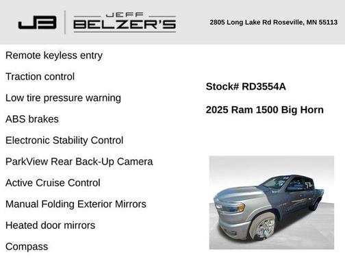 2025 RAM 1500 Big Horn/Lone Star