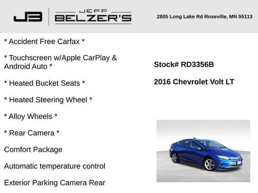 2016 Chevrolet Volt LT