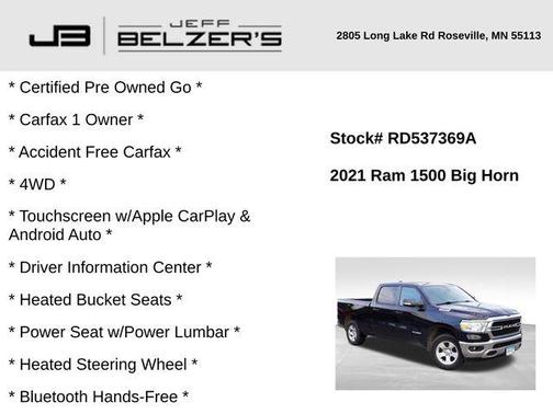 2021 RAM 1500 Big Horn