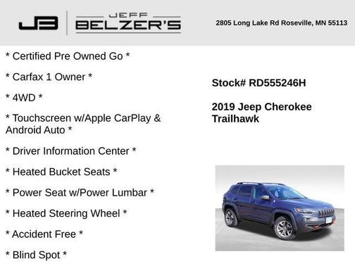2019 Jeep Cherokee Trailhawk