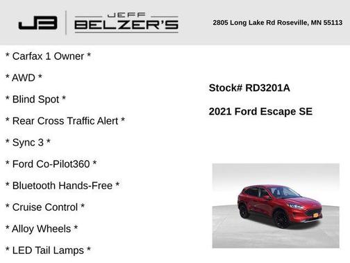 2021 Ford Escape SE