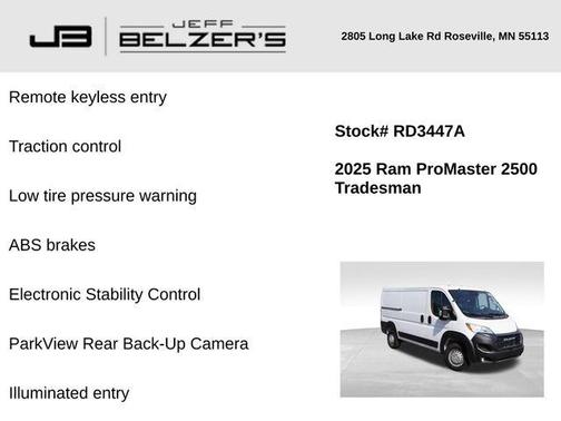 2025 RAM ProMaster 2500 Base
