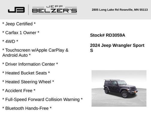 2024 Jeep Wrangler Sport