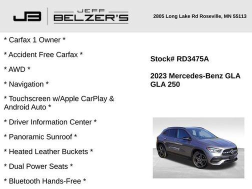 2023 Mercedes-Benz GLA 250 Base 4MATIC