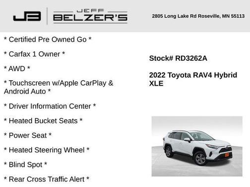 2022 Toyota RAV4 Hybrid XLE